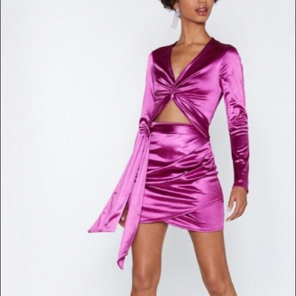 Let's Groove Satin Dress